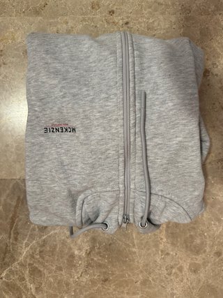 Chaqueta Sudadera Gris McKenzie Cremallera