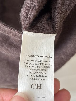 Jersey cruzado marrón manga larga