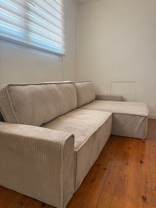 Sofá modular 3 plazas pana beige