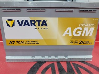 Batería de Coche Varta A7 / 70Ah - 12V - 760A.
