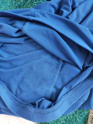 Pantalón palazzo azul elástico talla única