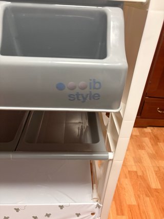 Bañera cambiador con ruedas