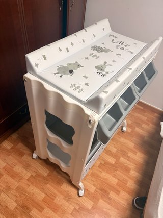 Bañera cambiador con ruedas
