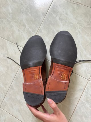 Zapatos Oxford Brogue Ante Marrón Pedro del Hierro