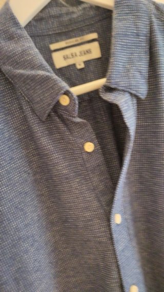 Chaqueta Salsa Jeans Azul Talla L y camisa combina