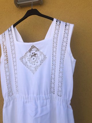 Abito pizzo bianco vintage taglia unica
