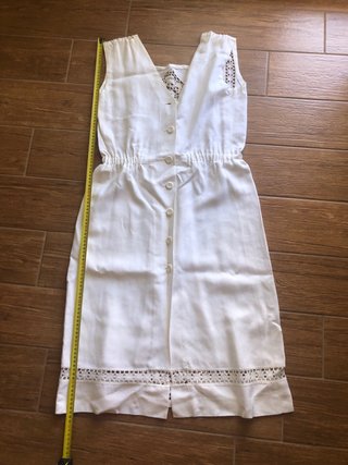 Abito pizzo bianco vintage taglia unica
