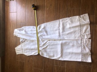 Abito pizzo bianco vintage taglia unica