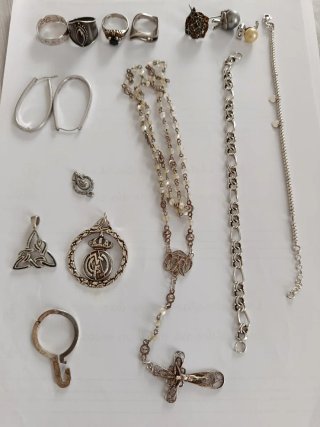 Lote de Joyas de Plata