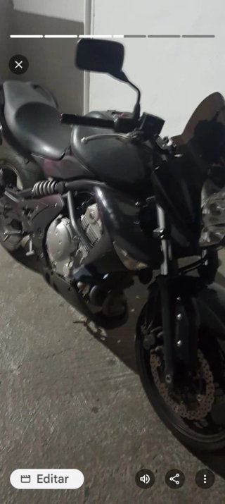Funda depósito Kawasaki ER6 Negra