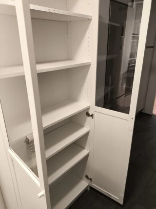 Vitrina IKEA Blanca Cristal Madera