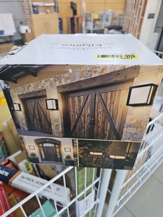 2 Apliques Klighten Exterior/Interior Negro/Blanco