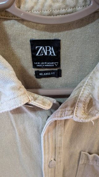 Camisa vaquera ZARA beige