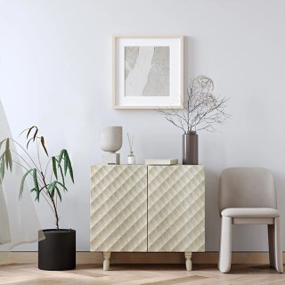 Aparador Nórdico Diseño Beige/Gris