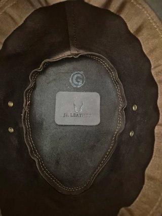 Sombrero JR Leather Marrón
