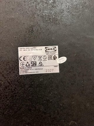 Lámpara Arco Ikea Beige/Negro 2m