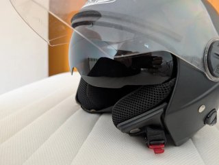 Casco Moto Zeus Negro Talla XL