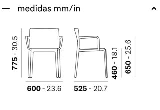 35 Sillas Volt Pedrali Negras