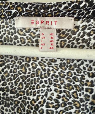 Blusa Esprit Animal Print Talla 44
