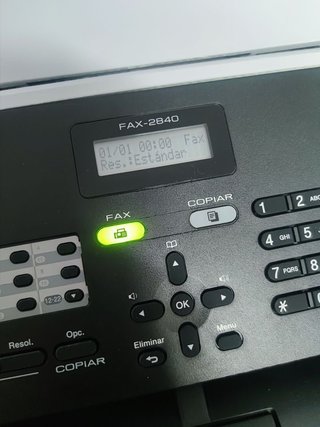 Máquina de fax Laser BROTHER FAX-2840 A4 Negro, gris