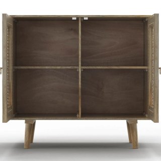 Aparador Nórdico Madera y Mimbre