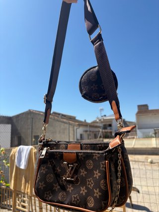 Bolso inspirado en Louis Vuitton, color marron