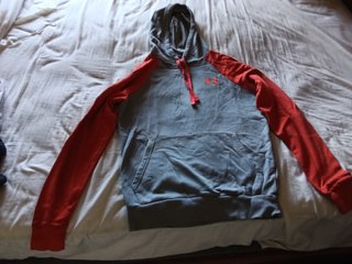 Sudadera Under Armour Gris y Naranja