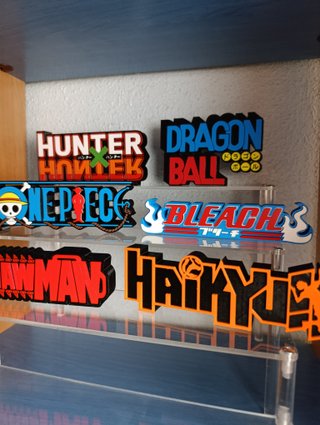 Letreros coleccion anime manga