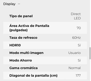 Televisión Haier H70K800UX 70 4K Google TV