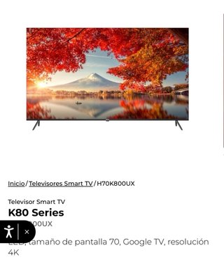 Televisión Haier H70K800UX 70 4K Google TV