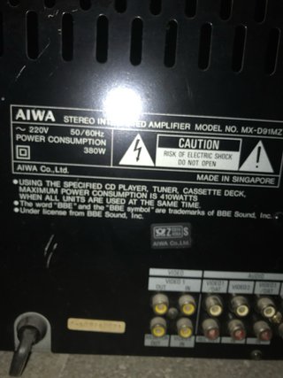 Equipo Hi-Fi AIWA Vintage Años 90 + Altavoces