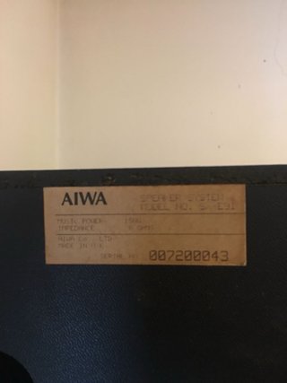 Equipo Hi-Fi AIWA Vintage Años 90 + Altavoces