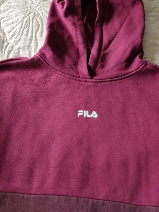 Sudadera Fila niño color burdeos