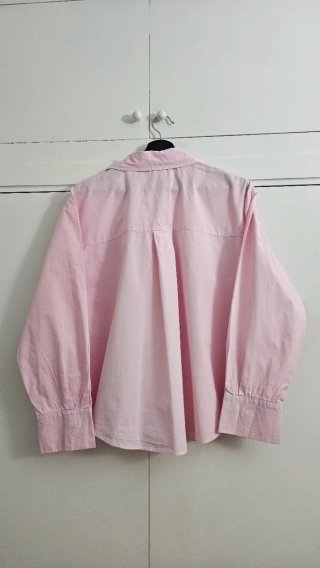 Camisa rosa algodón 100% Zara talla L