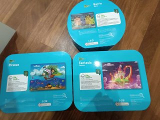 Lote 3 Puzzles: Piratas, Fantasía, Barrio