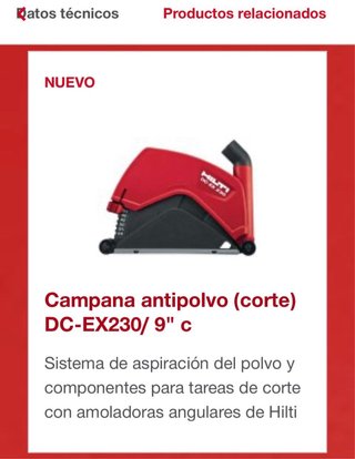 Campana antipolvo Hilti DC-EX230/9C