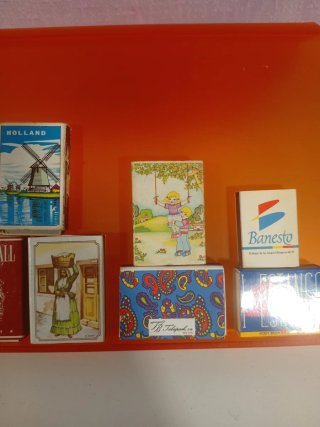 Lotto di 9 scatole di fiammiferi vintage