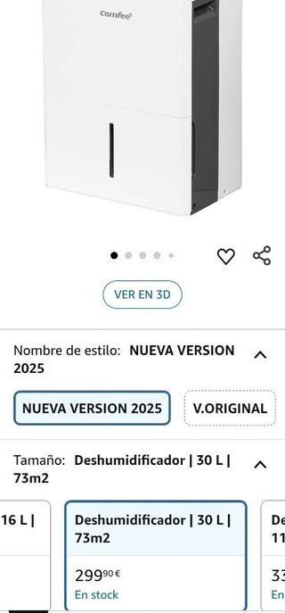 Deshumidificador COMFEE 30L
