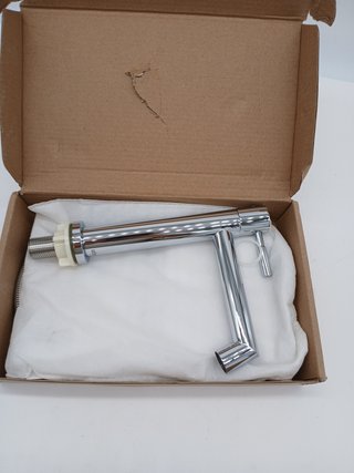 Ulytid Grifo Lavabo Alto Cromado, Grifo de Baño Giratorio de 360° para Lavabos Elevados, Mezclador M
