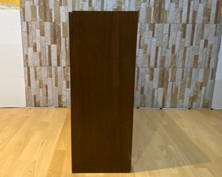 Armario auxiliar vintage madera y cristal