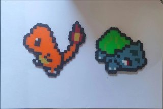 Figuras hechas a mano con hambeads