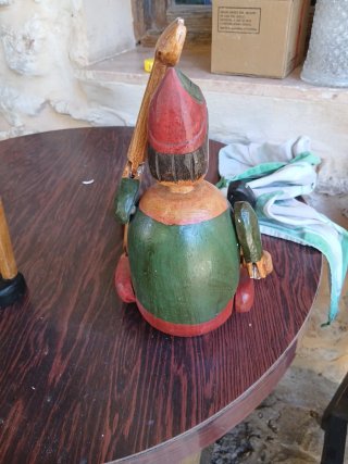 Pinocho hucha madera artesanal