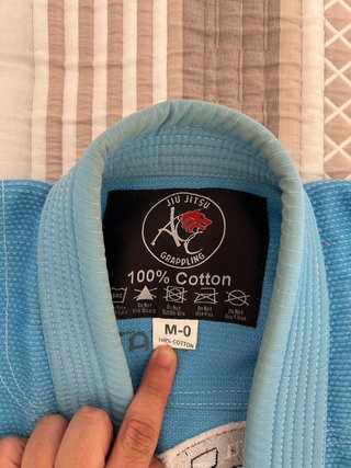 Kimono Jiu Jitsu Niño AOC Azul. Talla M-0