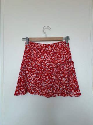 Falda Corta Estampada Floral