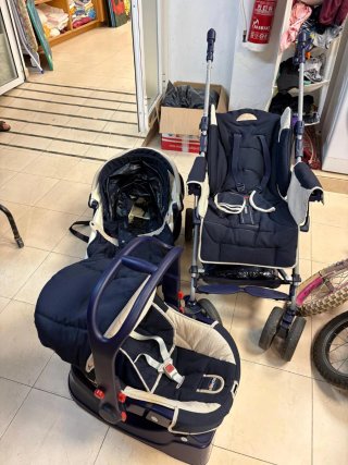 Silla de coche y capazo bebé