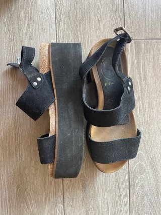 Sandalias D'BUZZ negras plataforma