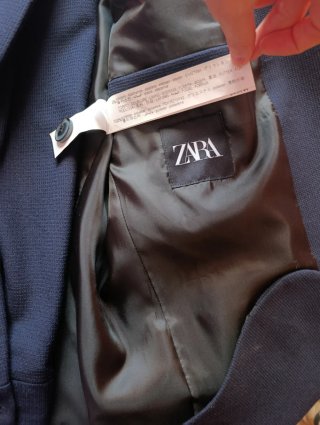 Traje Zara Azul Marino
