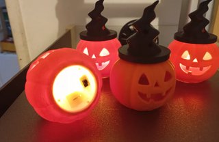 Conjunto 4 abóboras Halloween