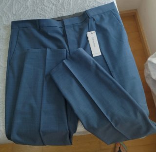 Traje Chaqueta Calvin Klein Azul Slim Fit Talla 54