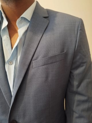 Traje Chaqueta Calvin Klein Azul Slim Fit Talla 54